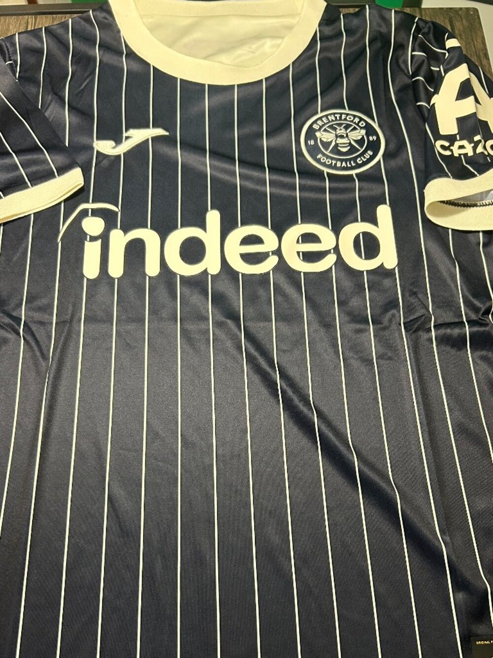 English Premier BRENTFORD FC Men's JERSEY Sz M,L,XL,2XL New w tags  by Joma